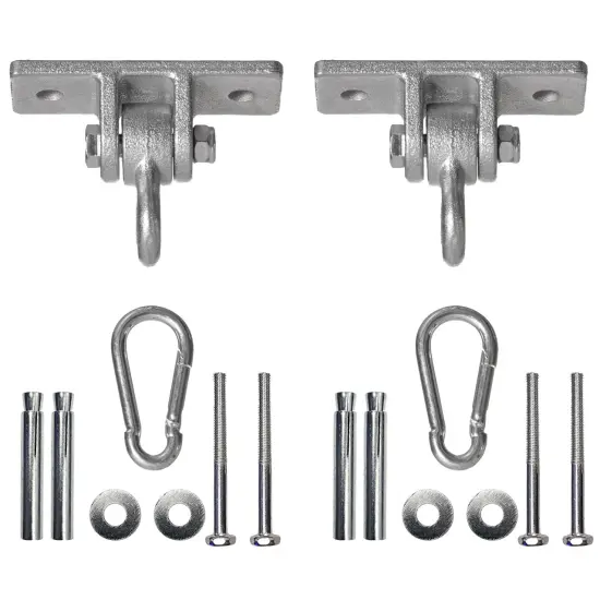 Heavy Duty Permanent Swing Hanger Brackets Set for Indoor and Outdoor Use {1}