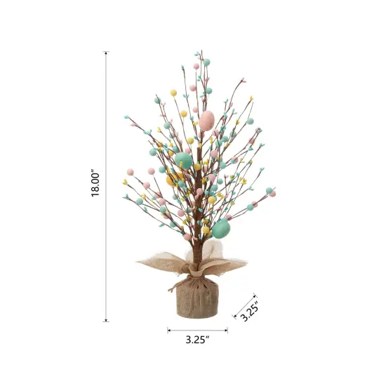 Set of 2 18"H Easter Egg Table Tree D&eacute;cors Multi-Color {4}