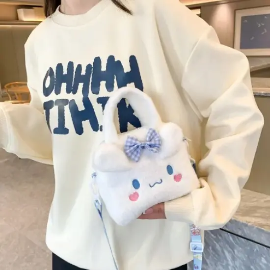 Hk and friends Plush Shoulder Bag {5}