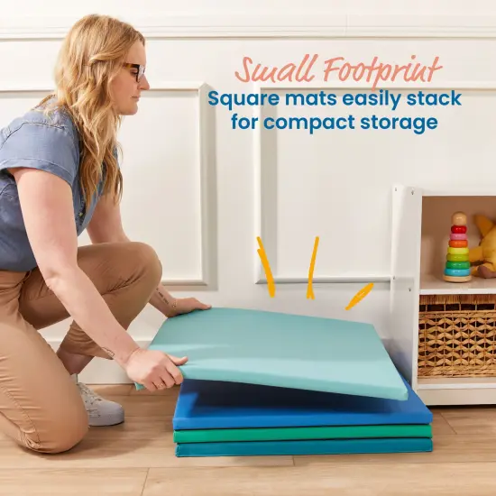 Play Patch Activity Mat Squares, Modular Playmat, 4-Pack Contemporary {4}