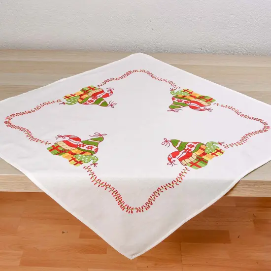 HerrschnersGnome Present Boxes Table Topper Stamped Embroidery Kit Multi {1}