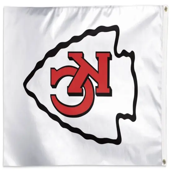 Kansas City Chiefs Flag 3x5 Logo White {2}
