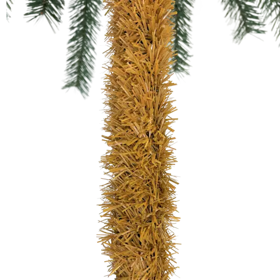 Tree Buddees 7 Foot Tall Prelit Palm Tree Christmas Tree with Sand Colored Skirt & 100 White LED Lights {5}