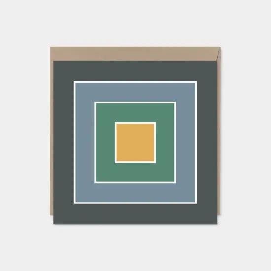 Color Block Square Card IV {1}