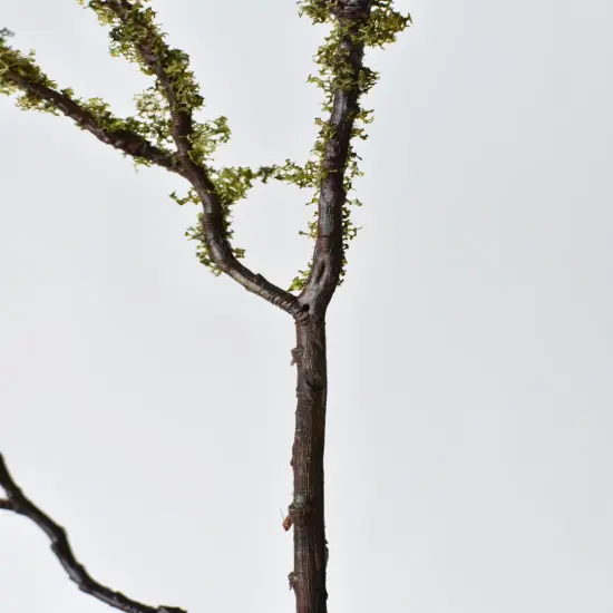 33" Faux Moss Twig Branch Stem {4}