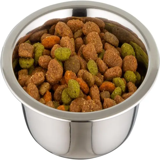 IRIS USA Stainless Steel Dog Bowls - 5 Pack, 16 oz Small Stainless Steel Dog Bowls Silver {6}