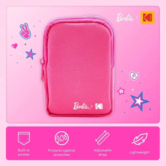 Kodak x Barbie Printomatic Instant Print Camera + Case, Photo Album, Paper (20 Sheets) & More {3}