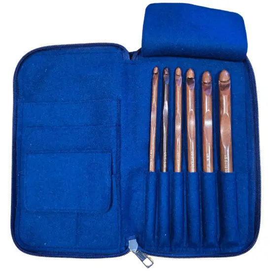 My Two Ladies | Crochet Hook Set | Rosewood | Sizes J, K, L, M, N, O | w/custom case {4}