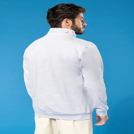 J America &reg; Unisex Electric Fleece Quarter-Zip ELECTRIC SKY {6}