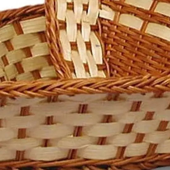 Two-Tone Bamboo Heart Shaped Baskets 7.875" x 6.875" x 2.25" {5}