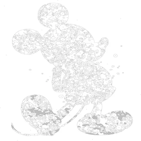 Oil Painting Paint by Number Kit for Adults, Colorful Animal Paint by Numbers for Kids, 16 x 20 inch (Color Mouse, Without Frame) {5}