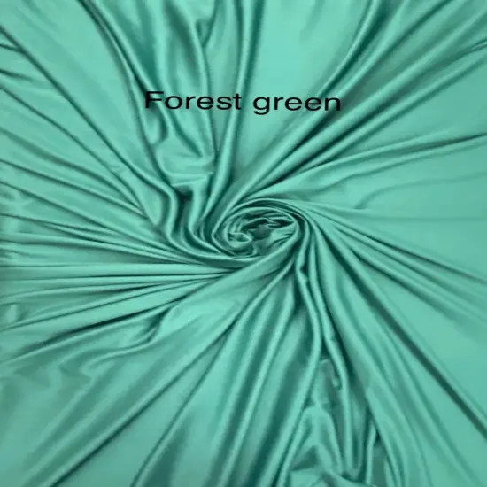 1 Yard Forest Green Soft Matte Stretch Lining Fabric For Costumes Dresses Sewing 60 Inches Wide {1}