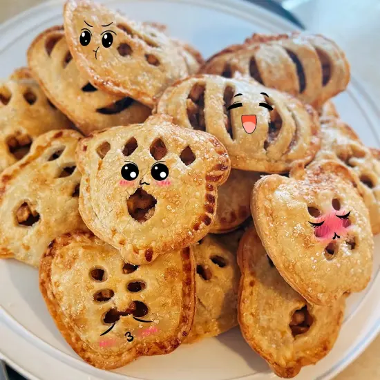 Mini Pie Molds Dough Presser Pocket Pie Molds for Baking, Party Potluck Hand Pie Molds Set of 3, Apple, Pumpkin and Acorn Shapes (Red) {4}