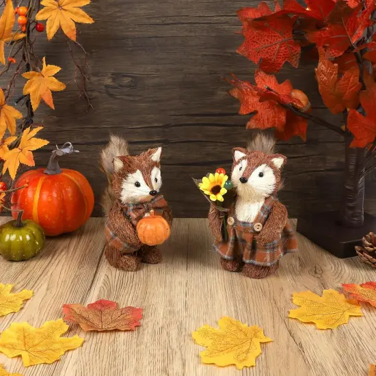 2 Pack Fall Decor Fox {3}