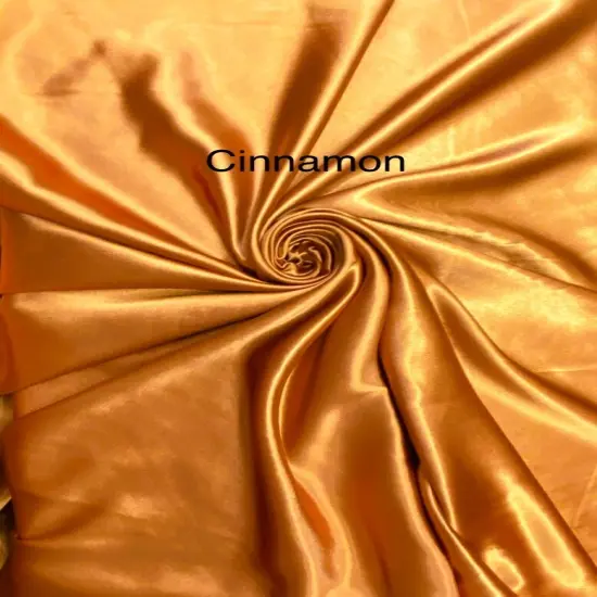 1 Yard Cinnamon Crepe Satin Fabric for Dresses Costumes and Elegant Apparel Projects 58 Inch Width {1}