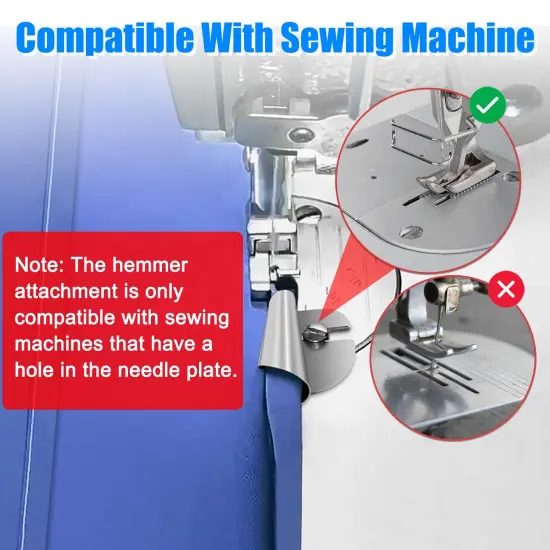 Sewing Rolled Hemmer Foot 8PCS Rolled Hem Presser Foot 3/4/5/6/7/8/9/10mm 8 Sizes Wide Rolling Hem Foot Sewing Machine Presser Feet Hemmer Home Industrial Curved Scroll Hemming Feet {5}