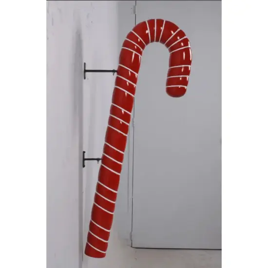 Hanging Red Candy Cane Over Sized Statue {4}