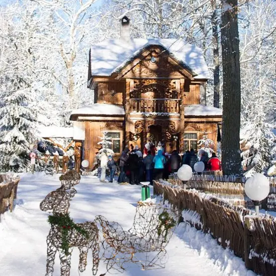 Indoor Outdoor Coffee Reindeer Sleigh Decoration with Warm White LED Lights 19.69 x 7.28 x 16.14 inch {4}