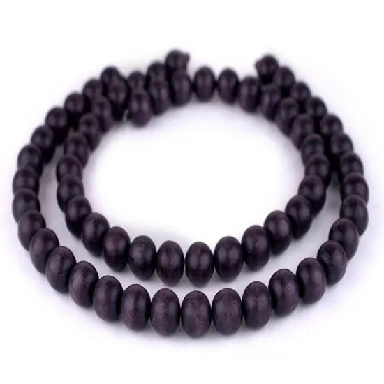 The Bead Chest Natural 14mm Wooden Beads in Grey - Dark for Jewelry Making &ndash; Round Loose Wood Spacer Beads I Approximately 30 Beads {3}