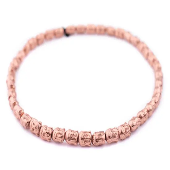 The Bead Chest Copper Buddha Beads, Full Strand of Quality Metal Spacers for DIY Jewelry Design {3}