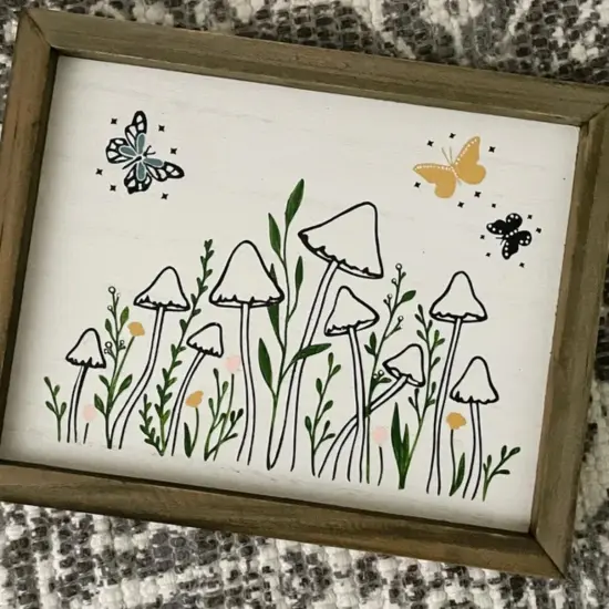 Mushrooms Stencils for Painting Reusable Mushroom Stencil {2}