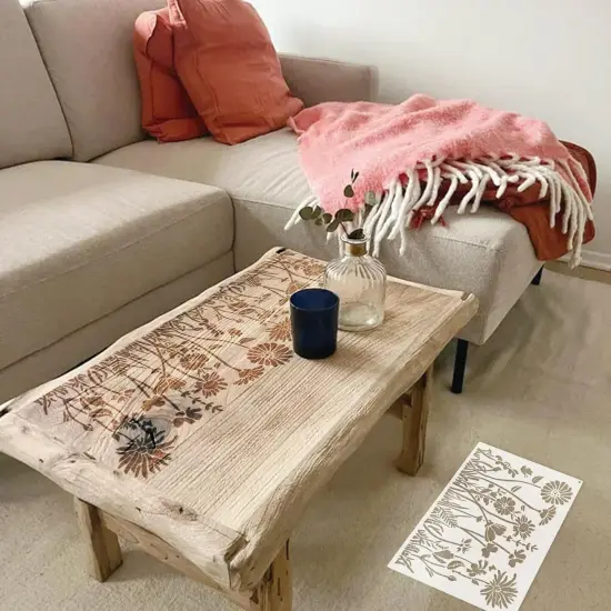 Large Flower Stencils - 16x11 Inches (Reusable) {3}