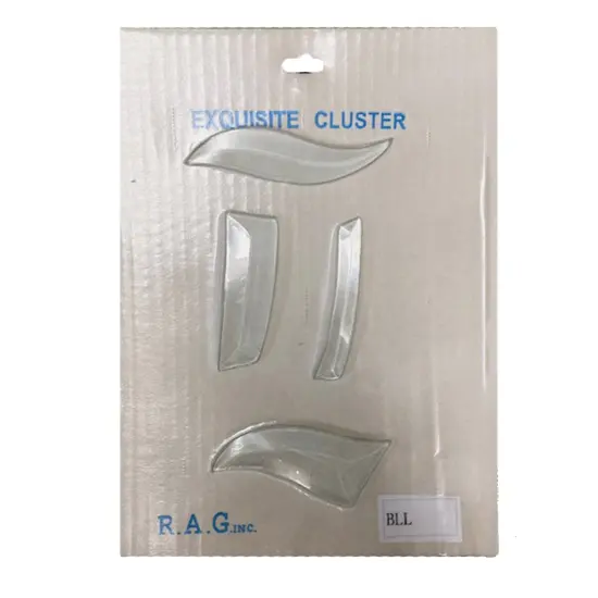 4" x 5-1/2" Exquisite Clear Glass Letter L Bevel Cluster BLL {3}