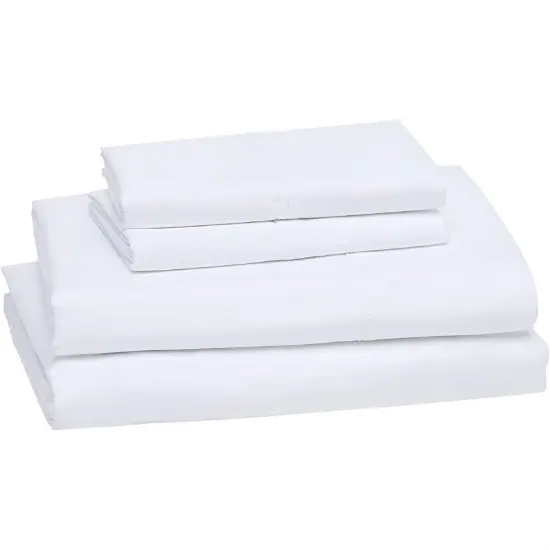White Cotton 1000TC Deep Pocket Sheet Set with Pillowcases {1}