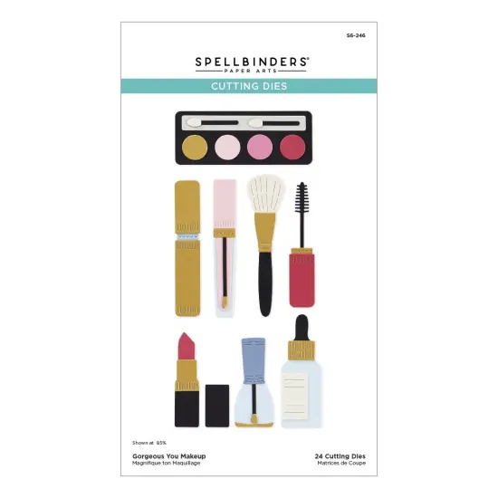 Spellbinders Etched Dies From he Gorgeous You Collection-Makeup {1}