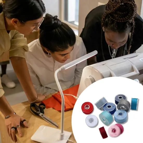 36 Pcs Bobbins and Sewing Threads with Bobbin Case {4}