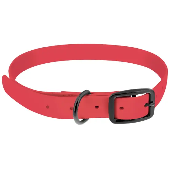 MiMu Large Silicone Dog Collar - Pink 30in Stylish Dog Collar with Prong Buckle {1}