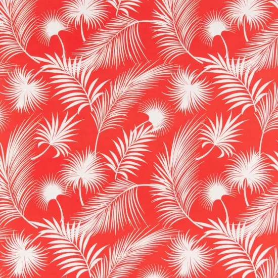 Papaya - Orange & Rust Leaves,Tropical & Botanical Upholstery Fabric 54 Inches" {1}