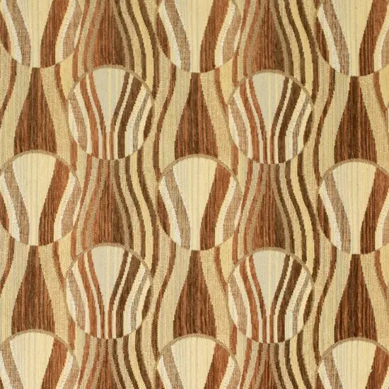 Bronze - Brown,orangeRust AbstractGeometric Upholstery Fabric 54 Inches" {1}