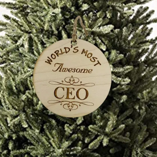 Worlds most Awesome CEO - Ornament {2}