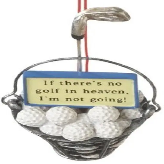 Bucket Of Balls Ornament - Blue {1}