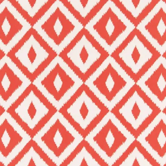 Coral - Coral & Peach,Pink Abstract & Geometric,Diamonds Upholstery Fabric 54 Inches" {1}