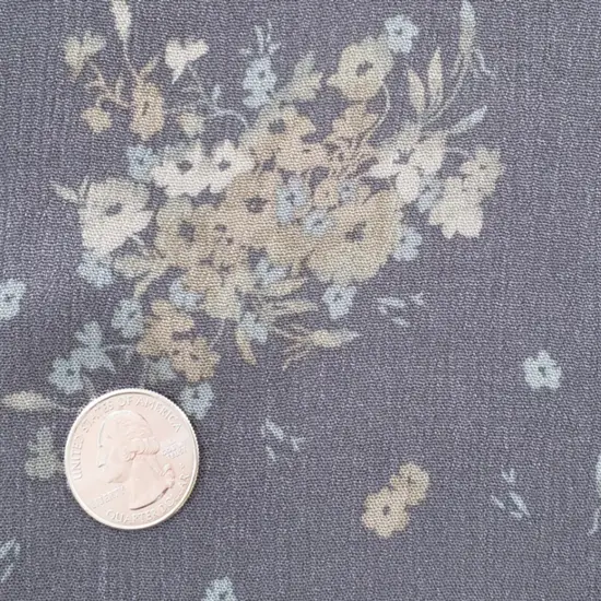 1 Yard Rayon Crinkle Warm Gray Woven Fabric, 50/52&Prime; Wide 100% Rayon {1}