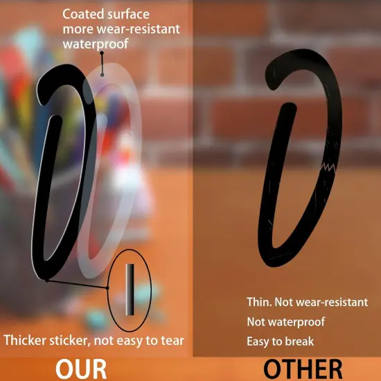 730 Pieces 10 Sheets Letter Stickers {3}