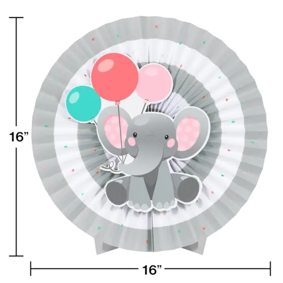 Enchanting Elephants Girl Centerpiece Decoration {3}