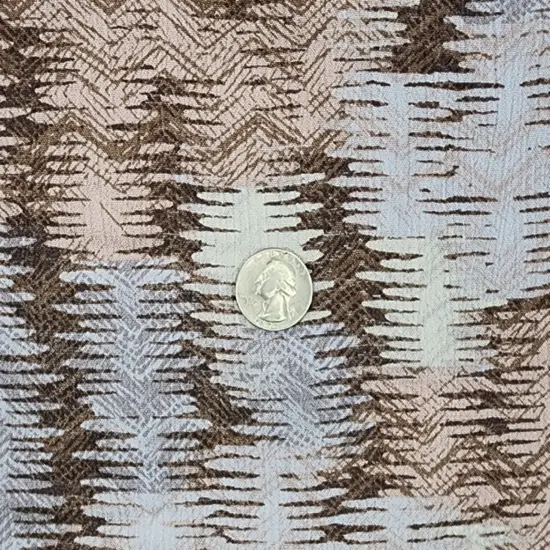 1 Yard Dune Rayon Crinkle Fabric 50/52" Wide Lightweight Woven Crepon for Dresses {1}