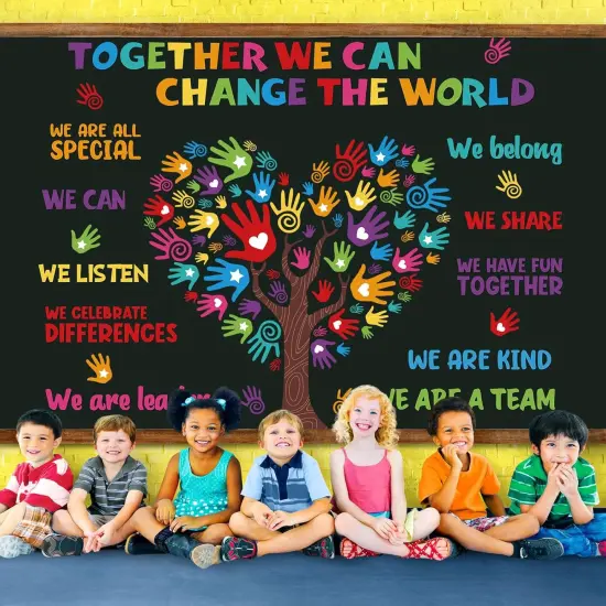 131 Pcs Colorful Diversity Classroom Decorations {4}