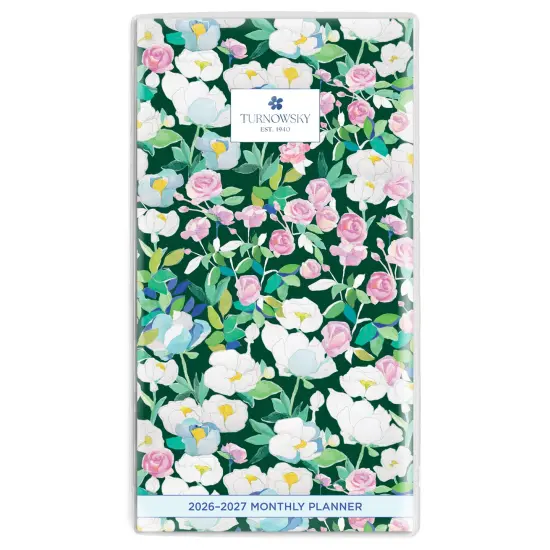 House of Turnowsky OFFICIAL | 2026-2027 3.5 x 6.5 Inch Two Year Monthly Pocket Planner Calendar | Foil Stamped Cover {1}