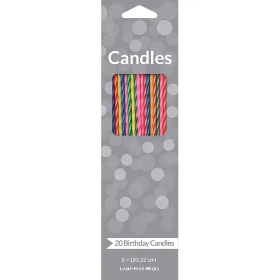 240 pc Bulk Striped Party Candles {2}
