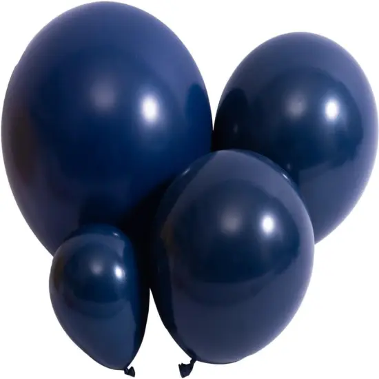 Navy Blue Balloons 100pcs Dark Blue Latex Party Balloons Different Sizes 18 12 10 5 Inch Night Blue Balloon Garland for Birthday Party Graduation Baby Shower Wedding Holiday Balloon Decoration {1}