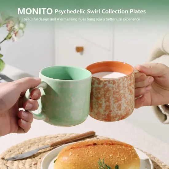 12 OZ Coffee Mugs Set of 4, Ceramic Coffee Mugs {5}