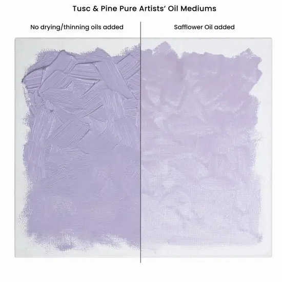 Tusc & Pine Purified Safflower Oil for Painting - Professional Artists' Paint Medium, Enhance Flow & Translucency, Solvent Free Thinner, Refined in Small Batches in North Carolina {5}