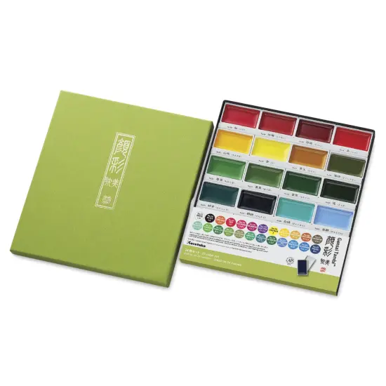 Kuretake Gansai Tambi Watercolor Pans - Set of 24, Assorted {2}