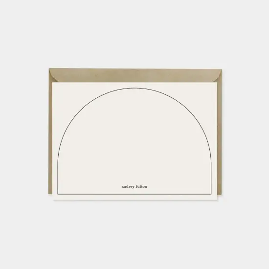 Minimal Geo Arch Note Cards II {1}