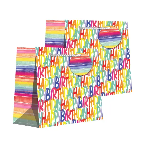 Patterned Gift Bags 14" x 7" x 17 1/2" Stylish Durable and Spacious {5}