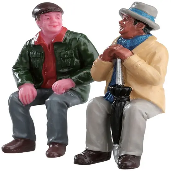 Lemax Chatting With Old Friends - 2 Piece Set {2}